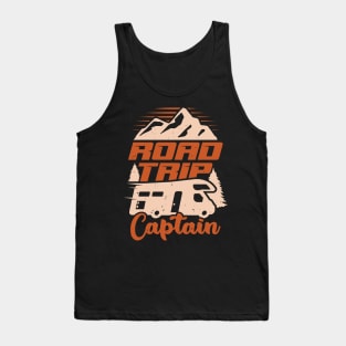 Road Trip Captain RV Camping Camper Gift Tank Top